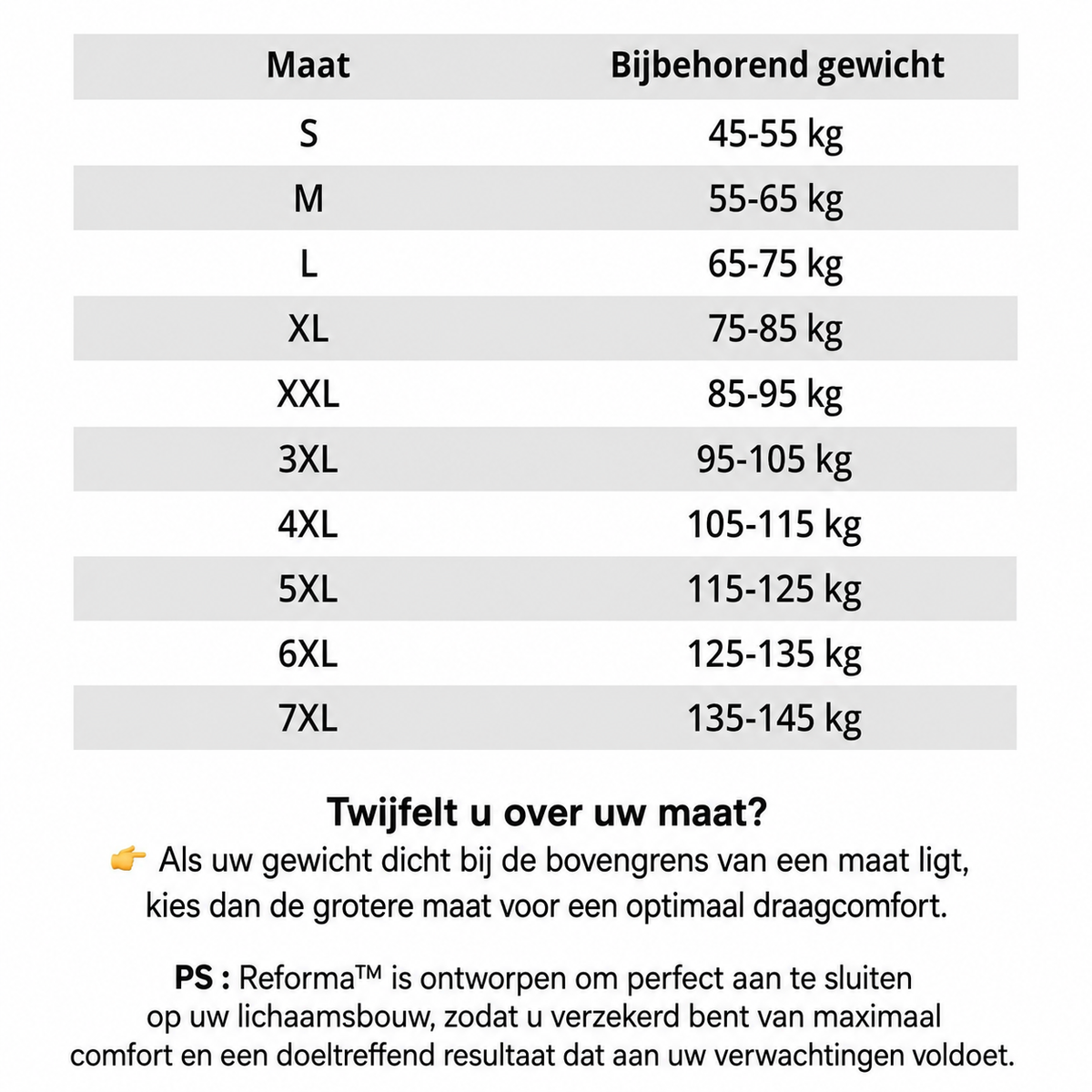 Reforma Boost | Een platte buik. Zodra u het aantrekt.